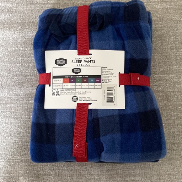 Berkley Jensen 2 piece Fleece Pajama Pants/pajama Bottoms. NWT. - Picture 5 of 9